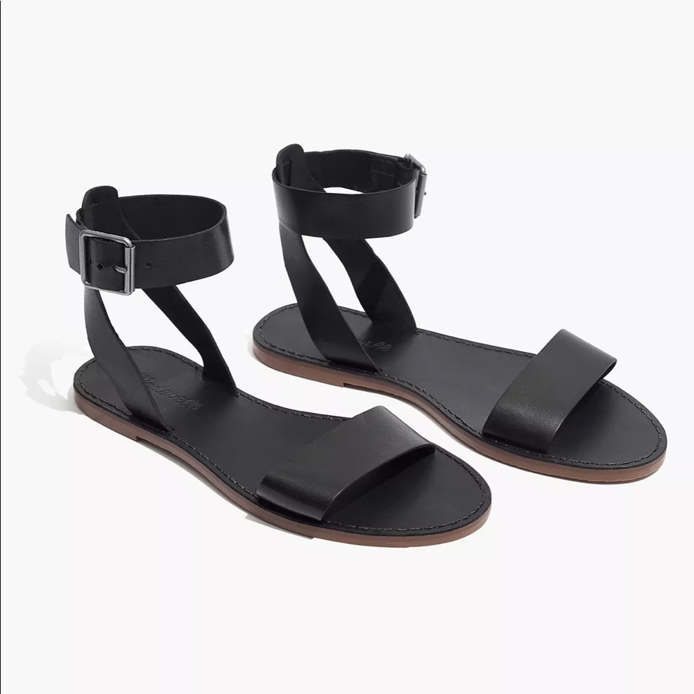 Brand New Madewell Ankle Strap True Black Sandals
